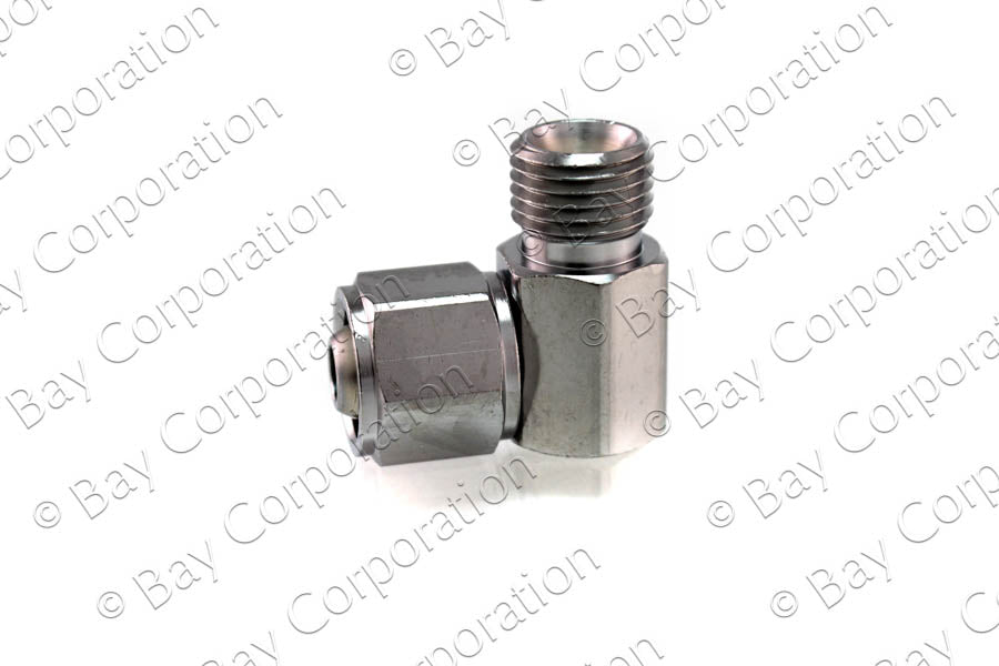 Bay Corporation 1249-1S 90-degree DISS oxygen adapter, female to male